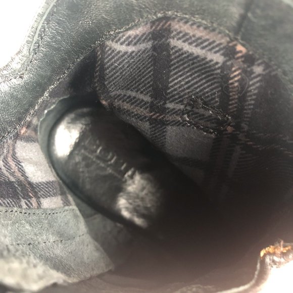 Born Black Leather Ankle Western Boot Size 7.5 - Picture 7 of 11